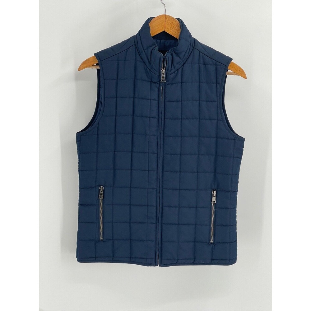 Banana Republic Vest Quilted Women's Size Medium Navy‎ Blue